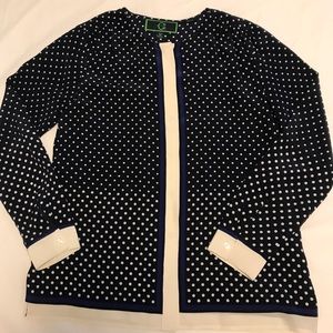 Women’s silk button down tunic top